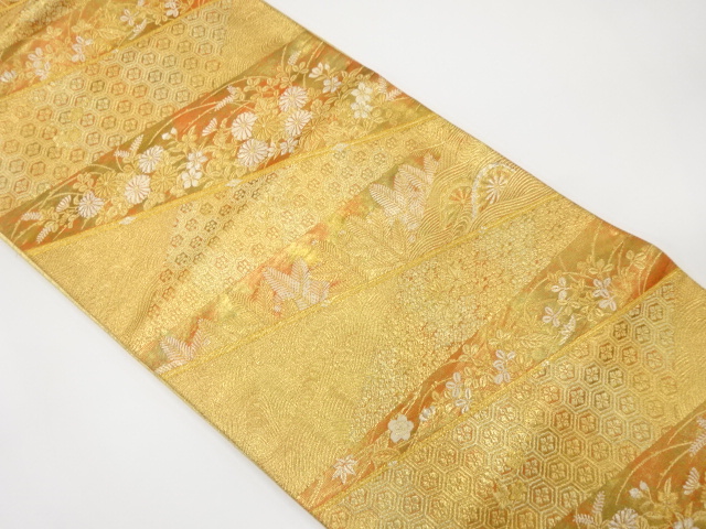 JAPANESE FUKURO OBI / WOVEN CLASSICAL PATTERN